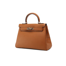 Load image into Gallery viewer, Designer Luxury Handbag | Brown Leather Handbag - POPSEWING™
