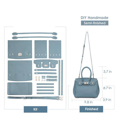 HANDSEWGIFT Top Grain Leather Platinum Bag DIY Kit