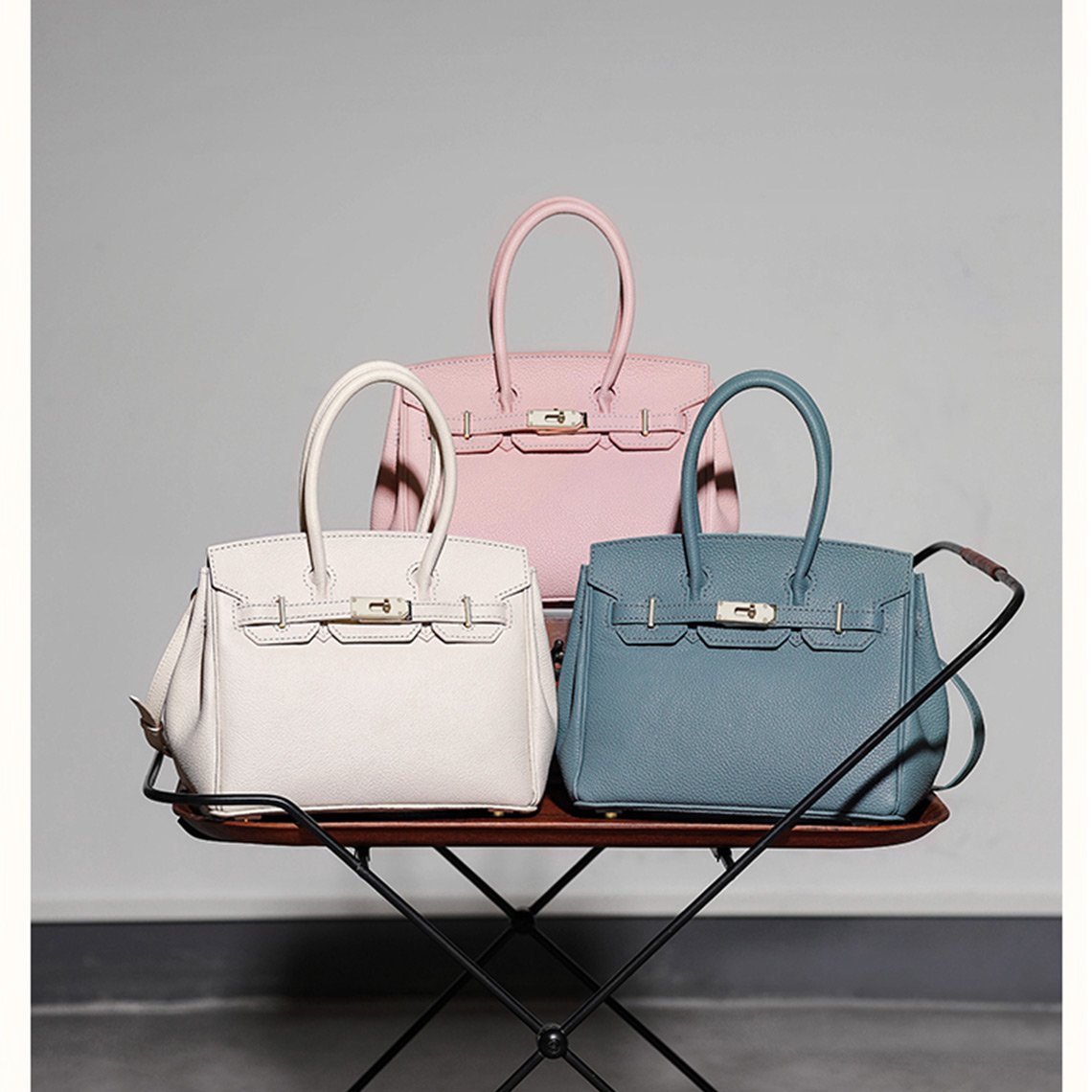 HANDSEWGIFT Top Grain Leather New Platinum Bag DIY Kit