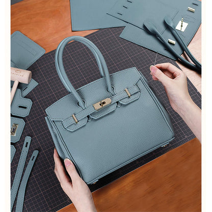 HANDSEWGIFT Top Grain Leather Platinum Bag DIY Kit