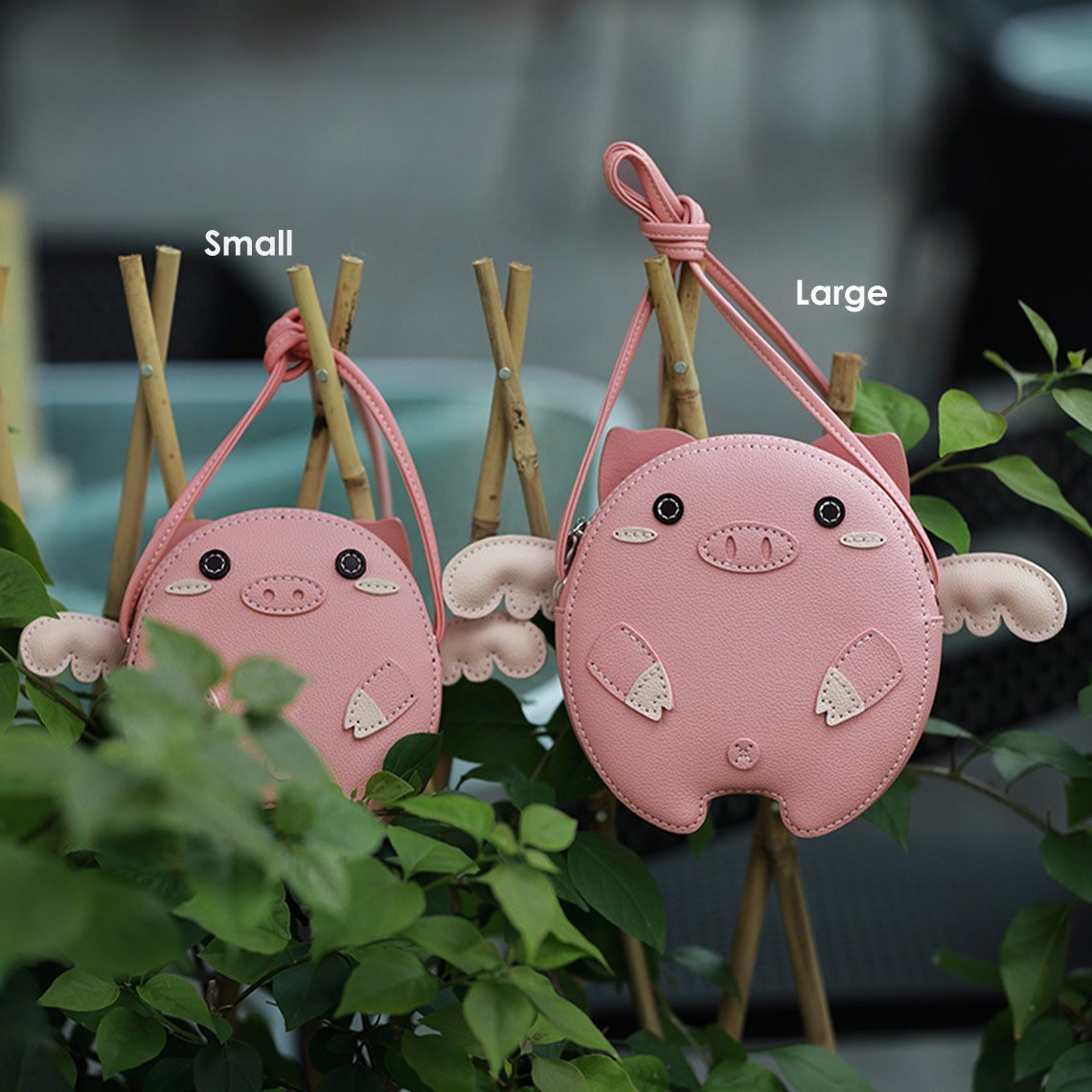 HANDSEWGIFT Leather Crossing Flying Pig Bag DIY Kit