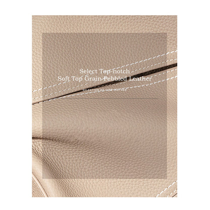 Top Grain Genuine Leather Bags | Soft Top Grain Pebbled Leather - POPSEWING™