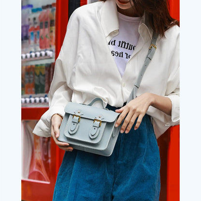 HANDSEWGIFT Leather Small Satchel Bag DIY Kit