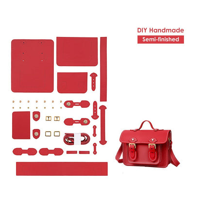 HANDSEWGIFT Leather Small Satchel Bag DIY Kit