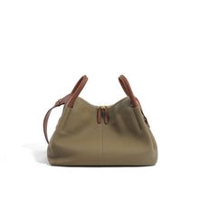 画像をギャラリービューアに読み込む, Taupe Top Grain Genuine Leather Tote Handbag - POPSEWING™
